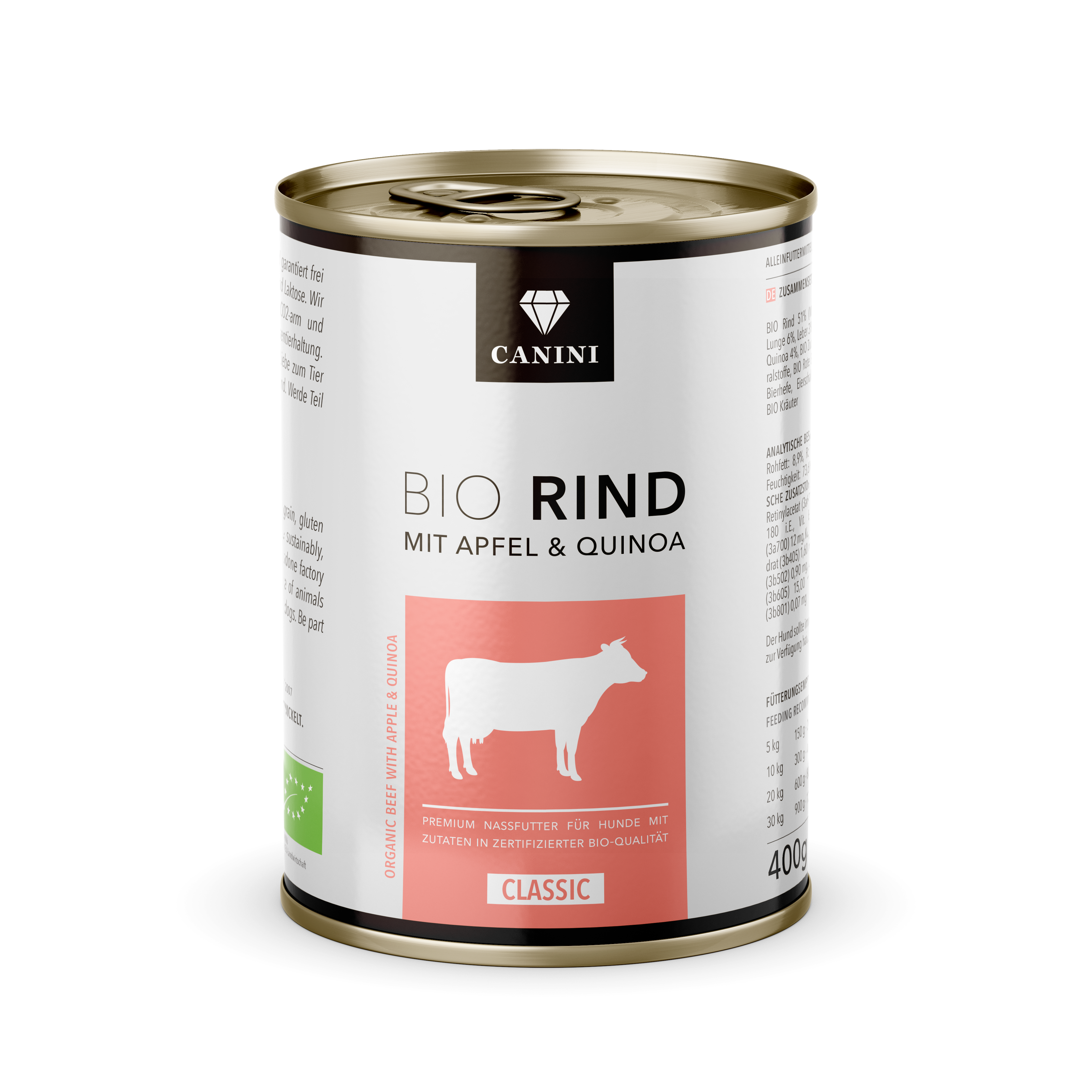 Bio Rind mit Apfel & Quinoa