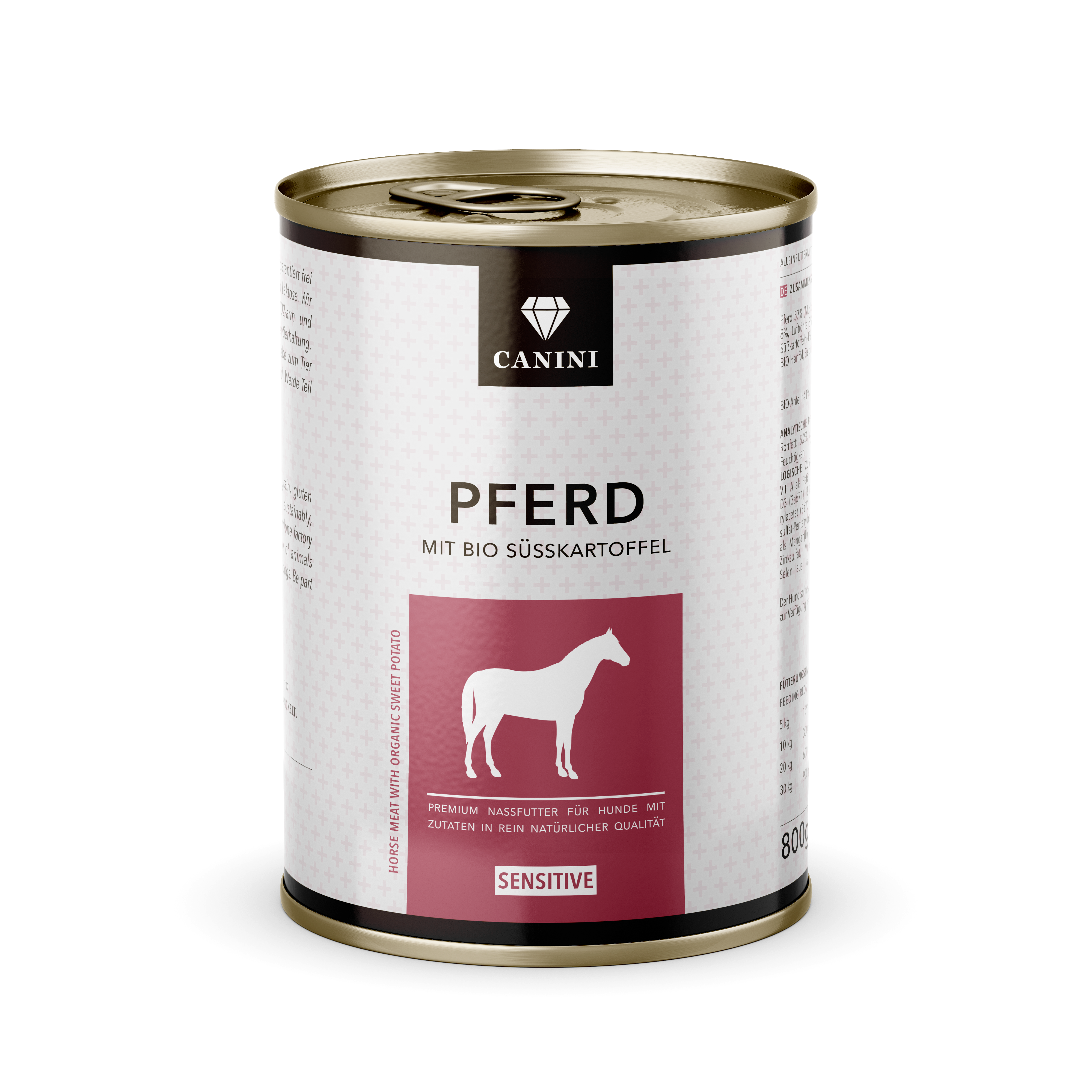 Pferd mit Süßkartoffel