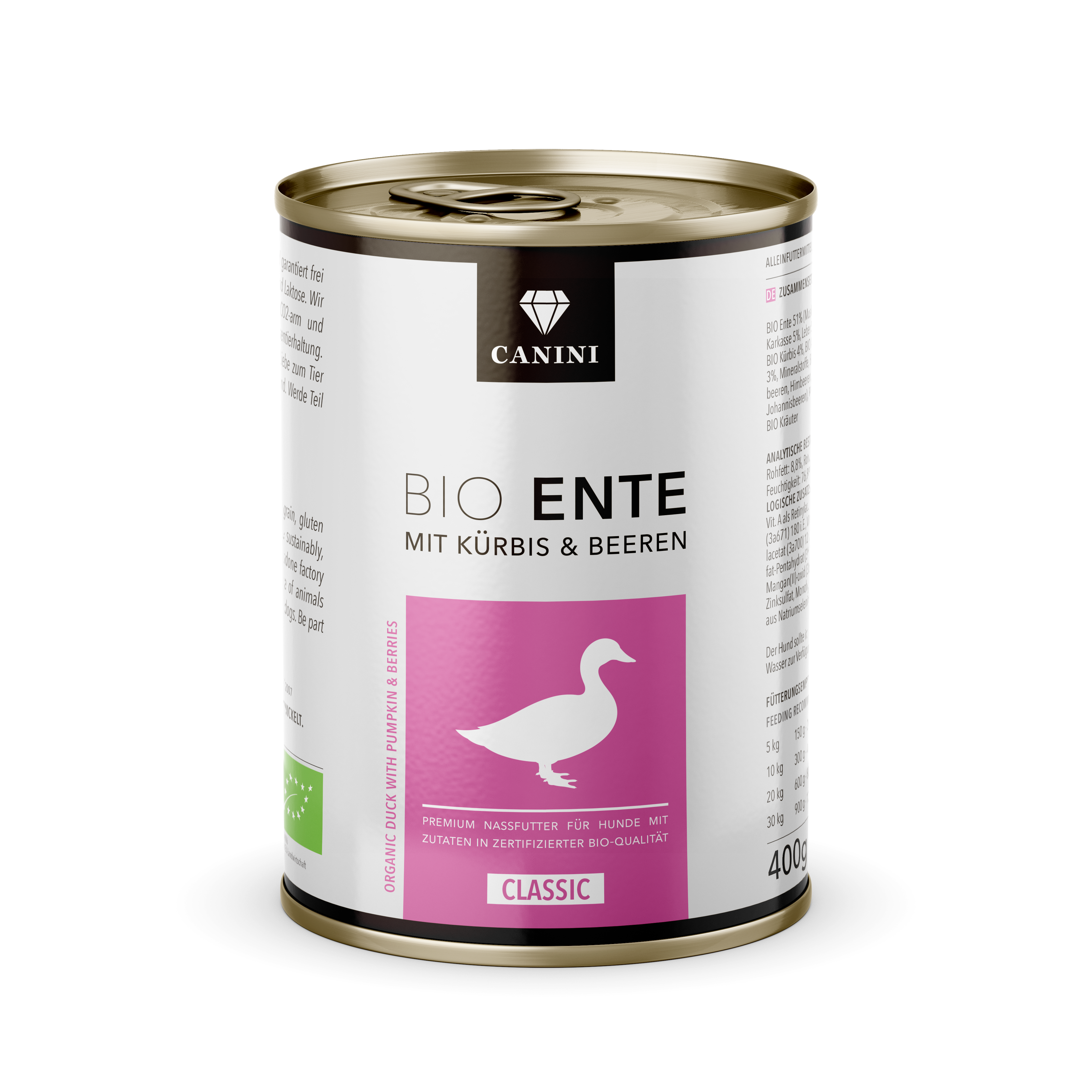 Bio Ente mit Kürbis & Beeren