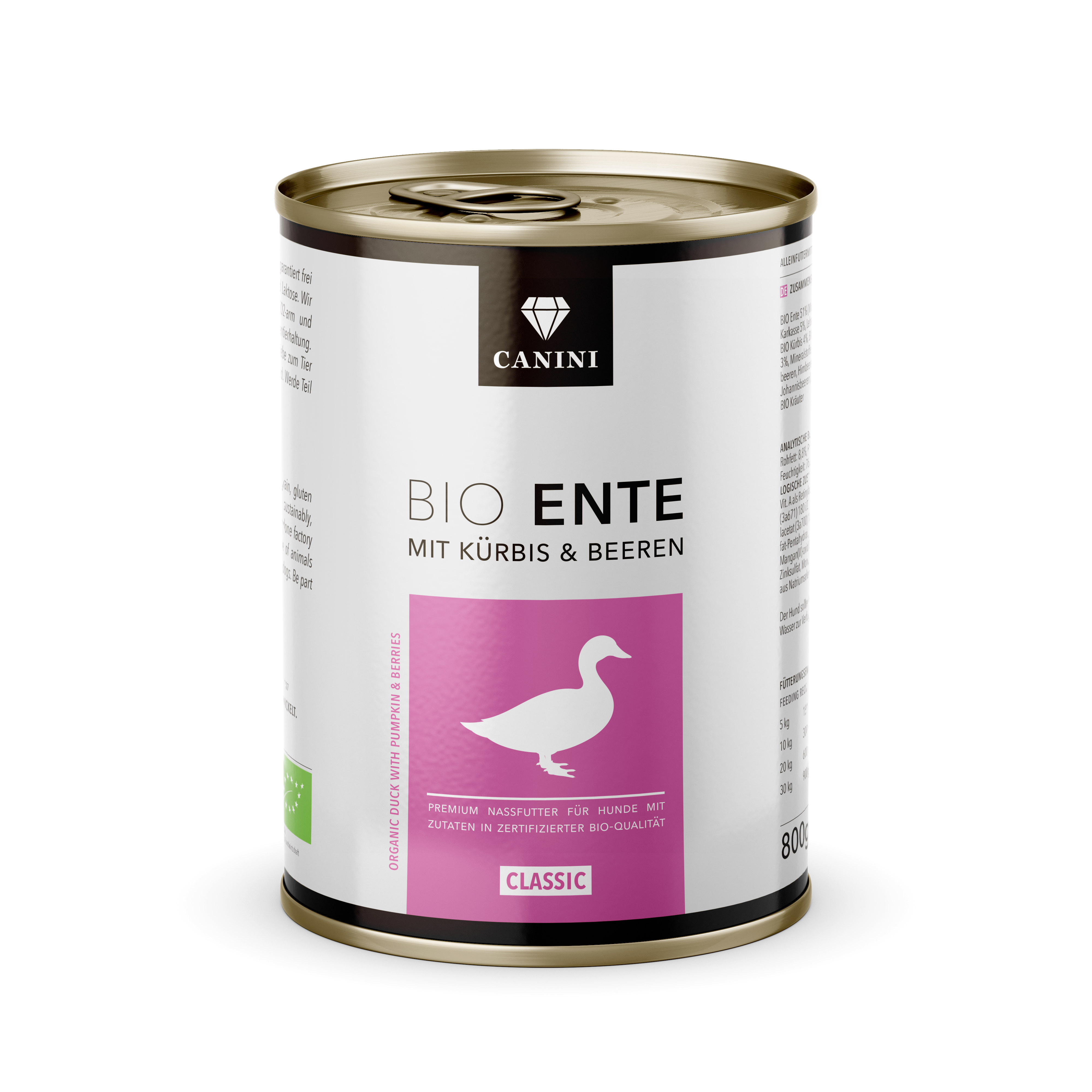 Bio Ente mit Kürbis & Beeren