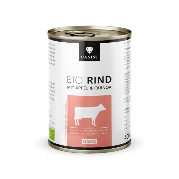 Bio Rind mit Apfel & Quinoa